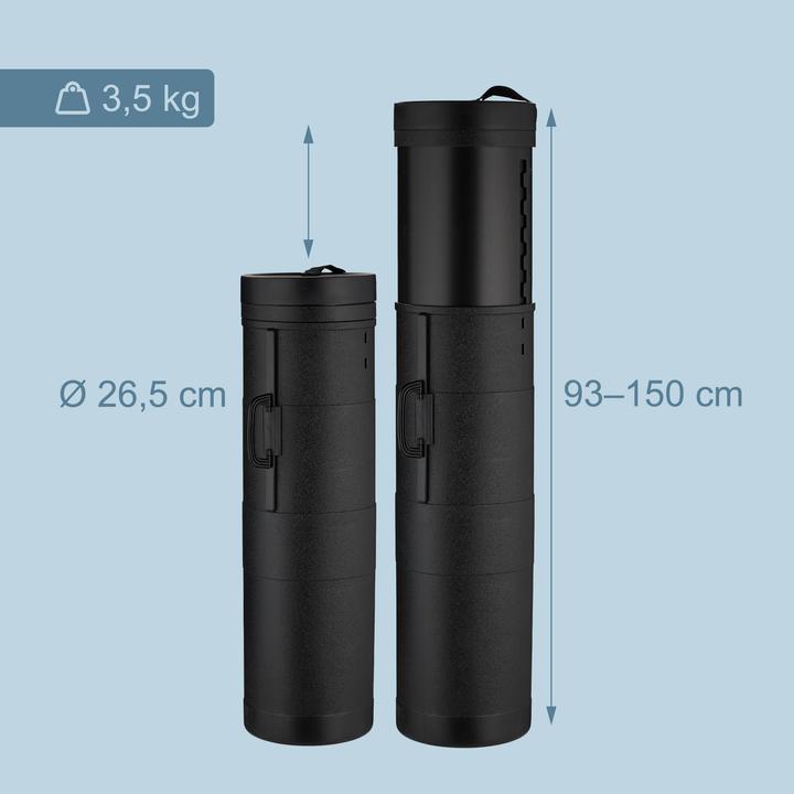 Immagine prodotto Relaxdays - Posterrolle ausziehbar mit Griff, XXL, 93–150 x 26,5 cm