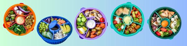 Immagine prodotto Yumbox Poke Bowl Ciotola con divisorio a 3 pezzi, rosa guava