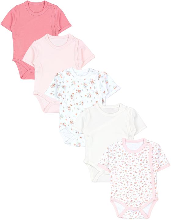 Flowers powder pink white ecru