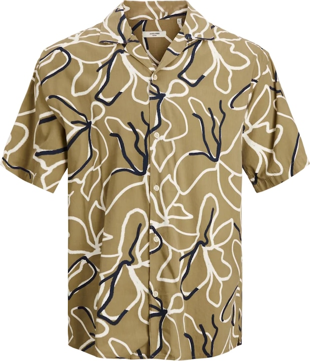 Jack & Jones Jprbladrew Print Resort Shirt S/S Ln