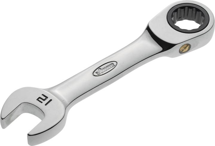 Produktbild Vigor Ratschen-Ring-Maulschlüssel ∙ kurz ∙ V2826 ∙ Aussen Sechskant Profil, Aussen Doppel-Sechskant P… (12 mm)