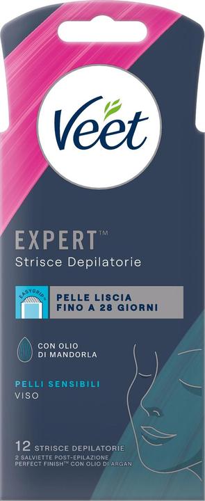 Veet Expert Sensitive Skin Face Stripes (12 x)