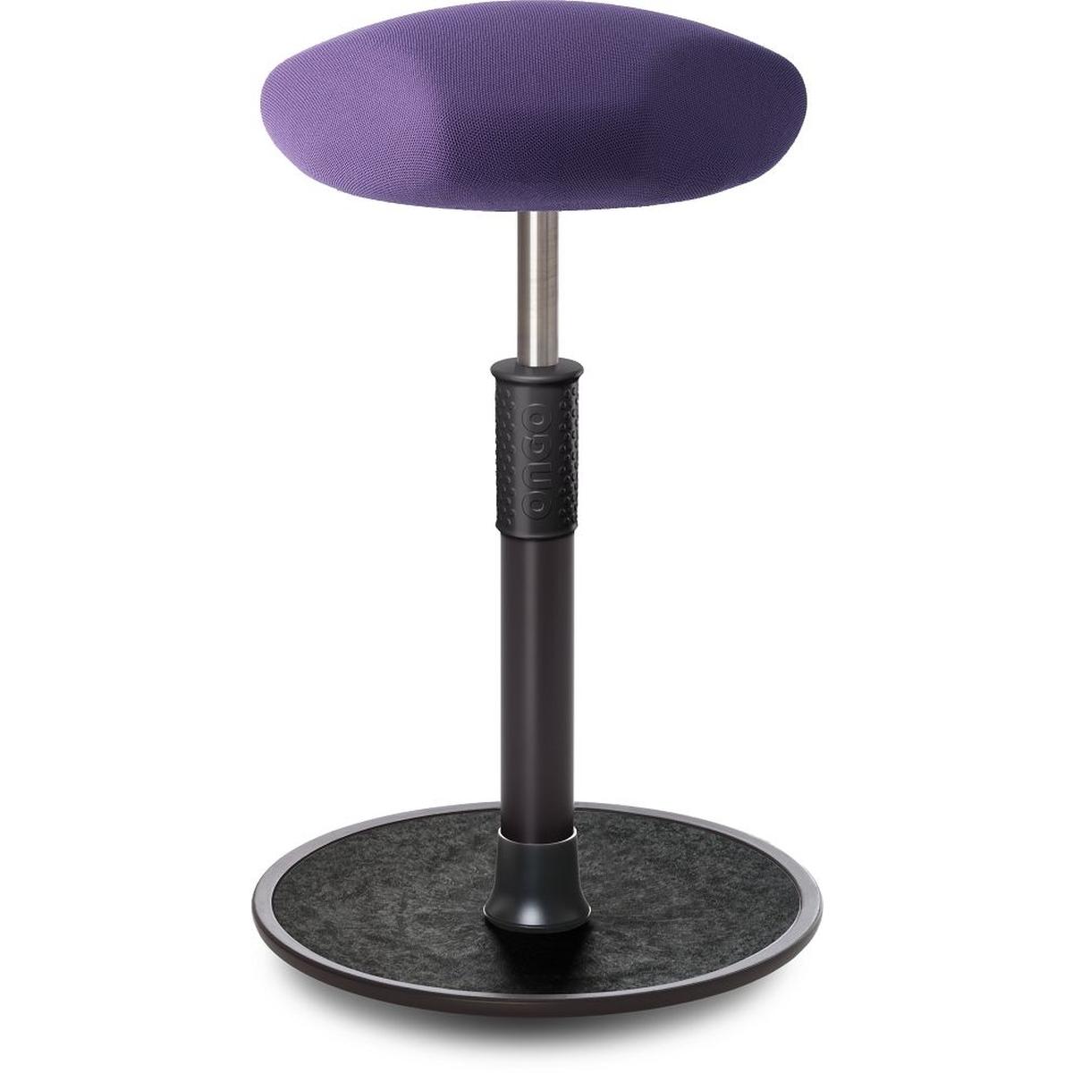 Ongo, Bürostuhl, Sitz- Stehhocker Free Tall Triangel Gestrick Lila schwarz /schwarz