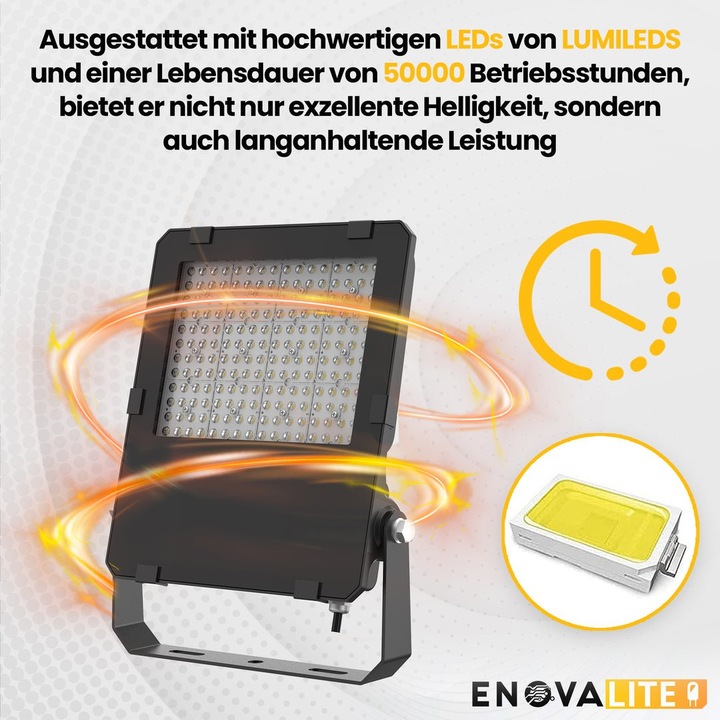 Actual product image Enova ELED 400161 - PRO LED floodlight, 150 W, 19500 lm, 4000 K (19500 lm)