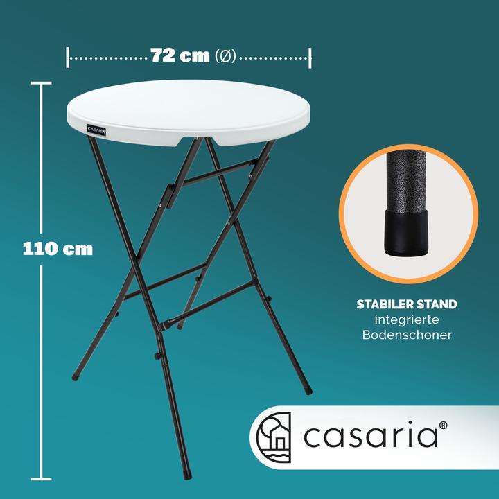 Image du produit Casaria Mange-debout avec housse (Ø 72 cm)