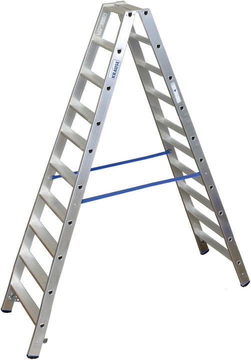 Produktbild Krause Alu-Stufendoppelleiter, ohne Rollen (Gerüst, 255 cm)