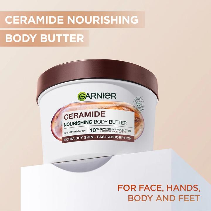 Produktbild Garnier Nourishing Body Butter With Cocoa And Ceramide, 380 Ml (Körpercreme, 380 ml)