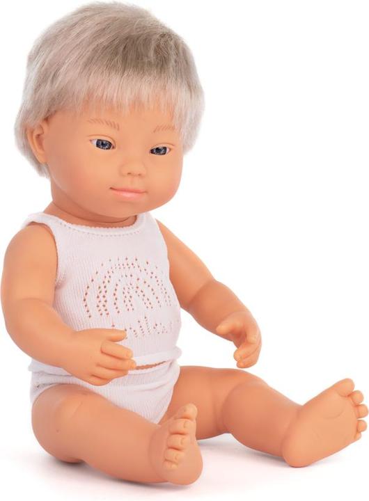 Miniland Baby Blond Mit Down Syndr. Junge 38cm