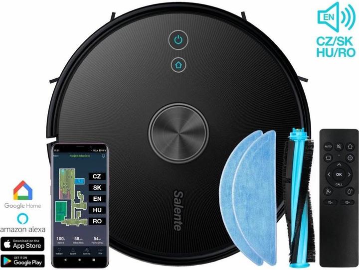 Evolveo SALENTE L6, laserový robotický vysavač (stírání vodou a nabíjecí stanice) (3300 Pa, Wiping cloth)