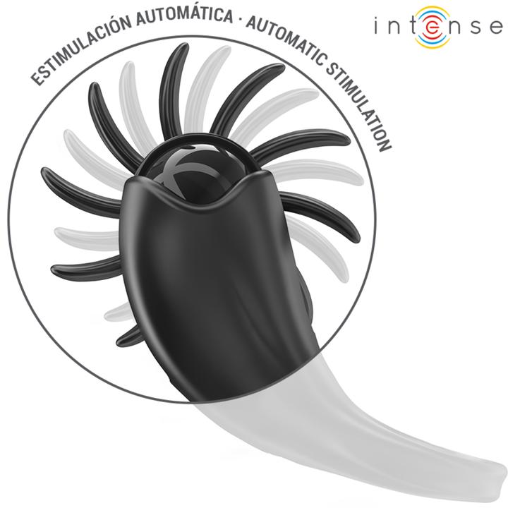 Actual product image Intense - Mabel Vibrationsring 10 Vibrationen Mit Klitorisstimulator Schwarz