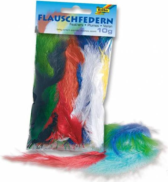 Actual product image Folia Fluffy feathers, 10 g, assorted colours
