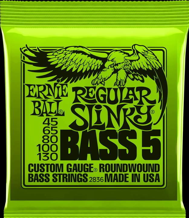 Ernie Ball Regular Slinky 5-String (5 x, Electric bass, 0.13")