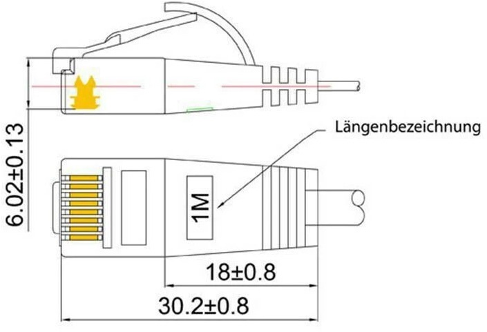 Actual product image Wirewin Network cable (UTP, CAT6, 5 m)