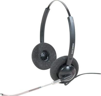 Dacomex Cuffia di comunicazione con tubo vocale - Binaurale (Cablato, USB-A)