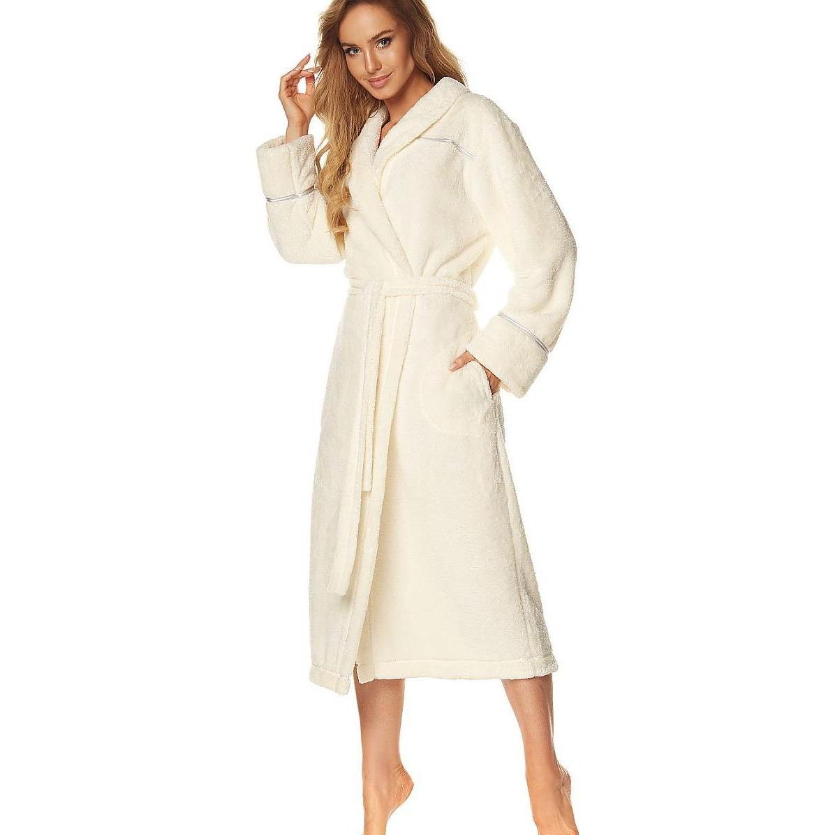 L&L Collection, Damen, Pyjama, Schlafrock model, Beige, (XXL)