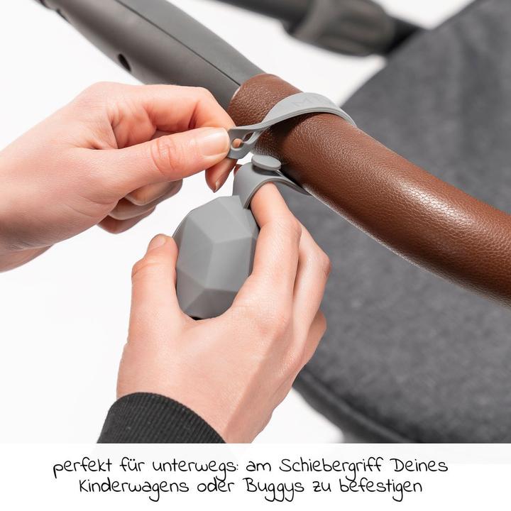 Produktbild MiaMia Schnullerboxen Silikon-Schnullerbox / Schnullerhalter - Diamant -