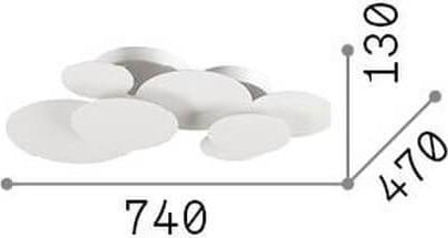 Produktbild Ideal lux CLOUD LED Deckenleuchte 46W Weiss warmweiss 285207 (4000 lm)