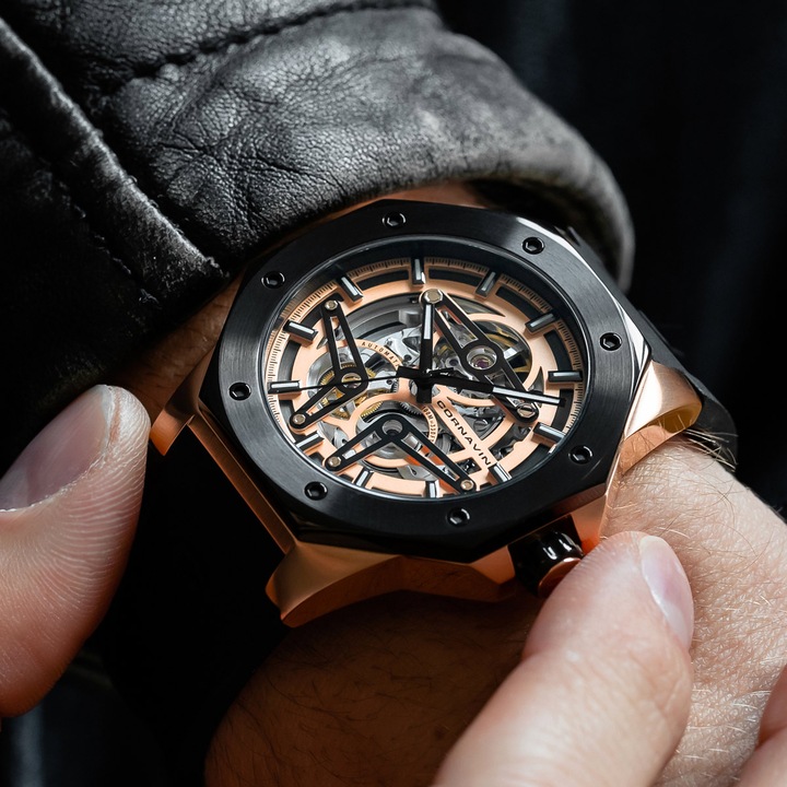 Actual product image Cornavin Downtown Skeleton Automatic (Analogue wristwatch, 42 mm)