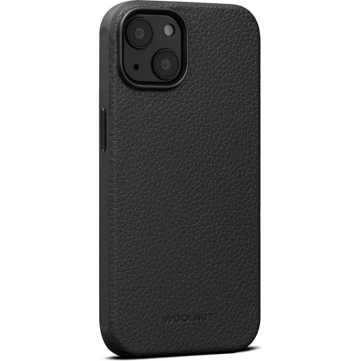 Woolnut Ledercase für iPhone 14, schwarz (Apple iPhone 14), Smartphone Hülle, Schwarz