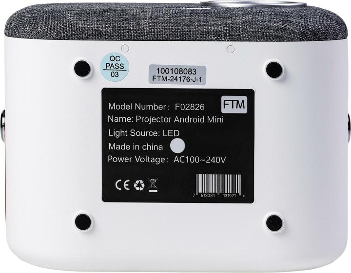 Immagine prodotto FTM Projektor Mini, ANSI-Lumen: 200 lm, Auflösung: 1920 x (Full HD, 200 lm, 1.25:1)