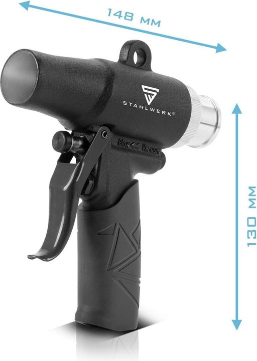 Immagine prodotto Stahlwerk Pistola di aspirazione/soffiaggio ad aria compressa DSB-90 ST Pistola di pulizia reversibile