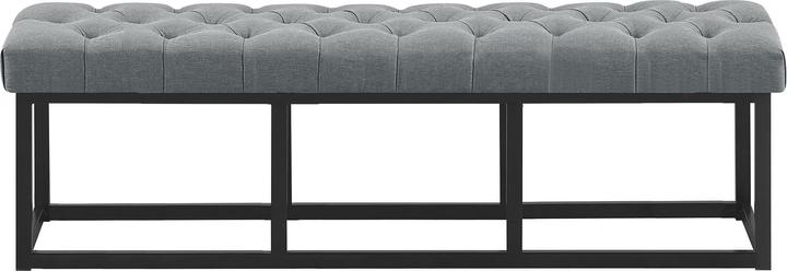 Actual product image Swisshandel24 Bench Amun fabric B150, dark grey (150 cm)