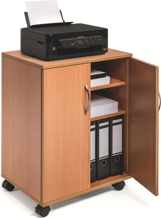 Image du produit Durable Multifunktionswagen 74/53 2 Türen, 2 Böden, Braun