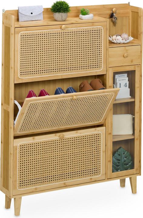 Relaxdays Schuhschrank (95 x 19 x 127 cm)