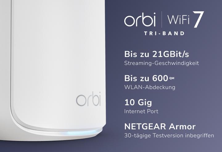 Actual product image Netgear Orbi 870 Series (RBE873) Set of 3