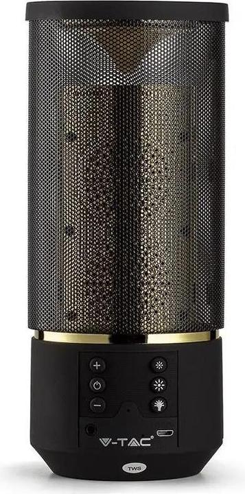 Image du produit V-TAC Przenośny Głośnik Bluetooth Diody LED 6 ustawień światła TWS 1200mAh VT-6211