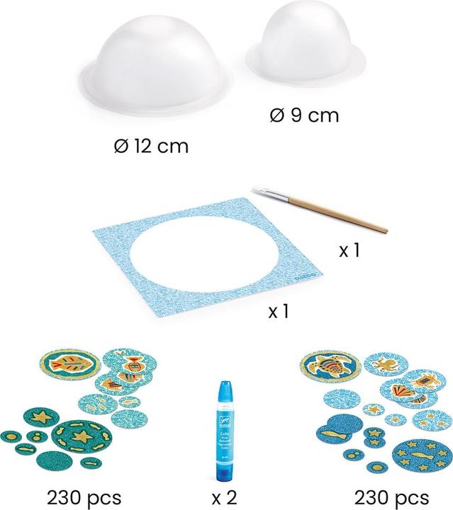 Actual product image Djeco Kartonschalen Meer