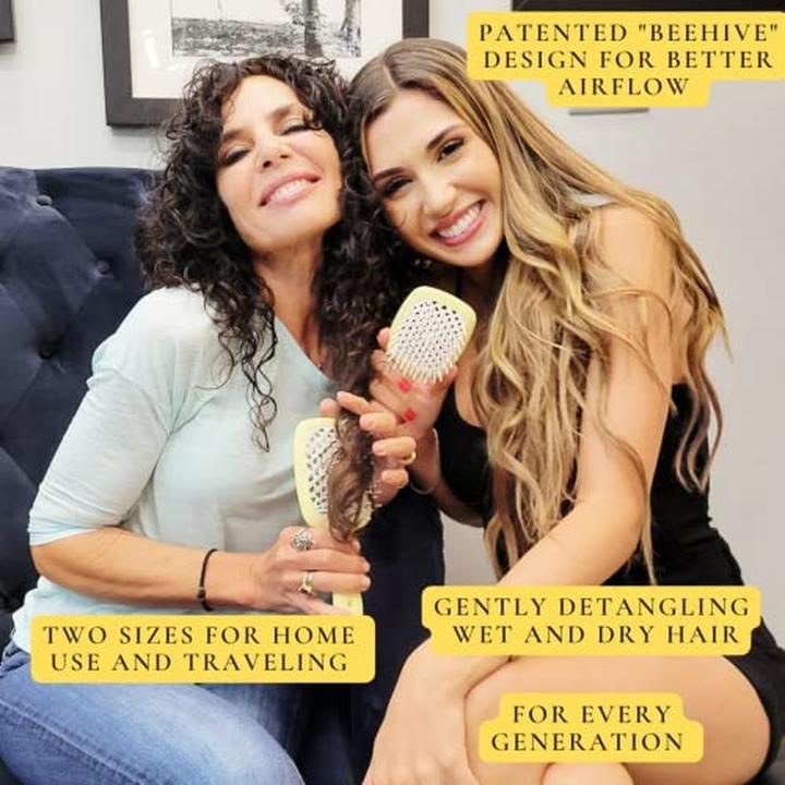 Immagine prodotto Konjac Sponge Janeke Small Superbrush Spazzola piccola per parrucchieri per districare i capelli rosa chiaro