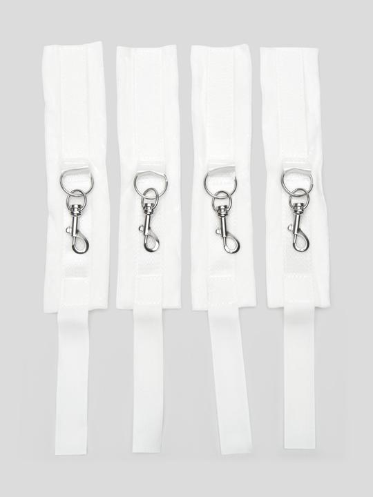 Actual product image Bondage Boutique Bound to Please Under Mattress Restraint White