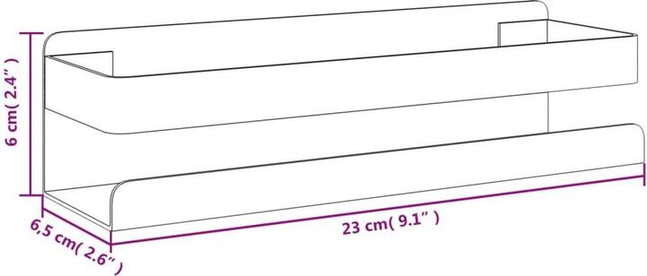 Produktbild vidaXL Duschablage