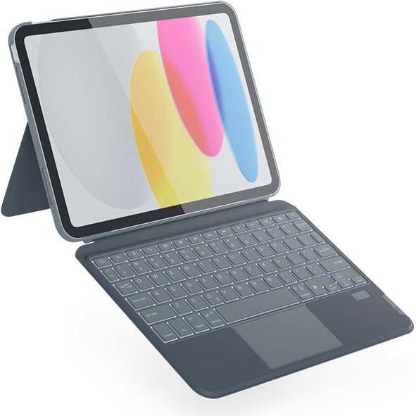 Epico Backlit Keyboard Case iPad 10,9" (10. Gen.), Tablet Tastatur, Grau