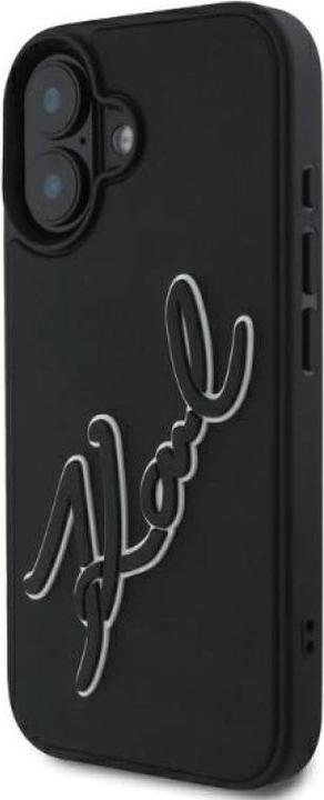 Produktbild Karl Lagerfeld KLHCP16S3DRKSDLK iPhone 16 6.1" czarny/black hardcase 3D Rubber Signature (Apple iPhone 16)
