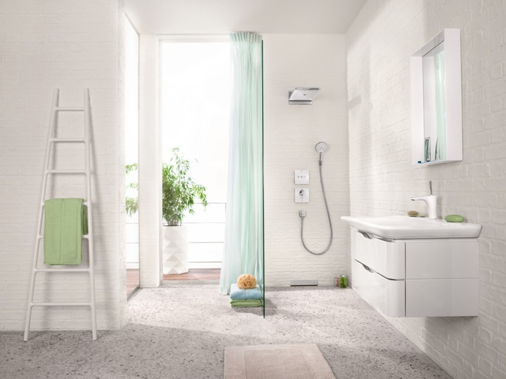 Produktbild hansgrohe HG Kopfbrause Rainmaker Select 580 3jet Wand-Unterputz-Montage EcoS Vers. 9 l/m (3 Strahlarten, 17 l/min)