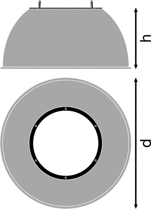 Produktbild Ledvance LED HBDALI REFLECTOR 155W 80DEG SI VS1 HB DALI REFLECTOR 80DEG 155W 80 DEG SI (Reflektor)