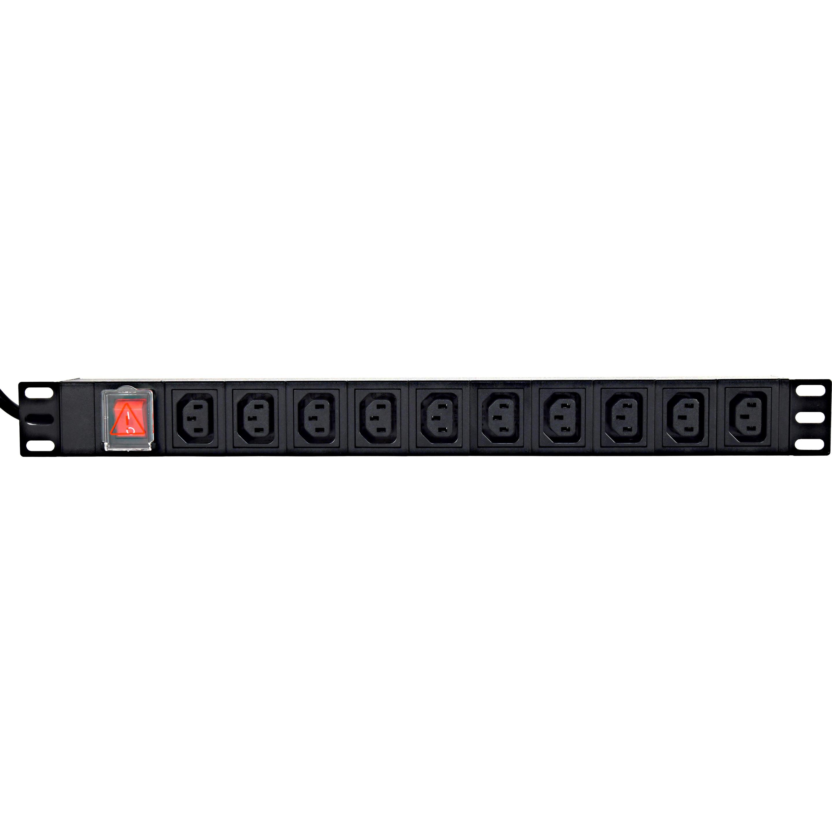 Gembird Listwa RACK 10 gniazd C13 1U 2m, Accessori per UPS