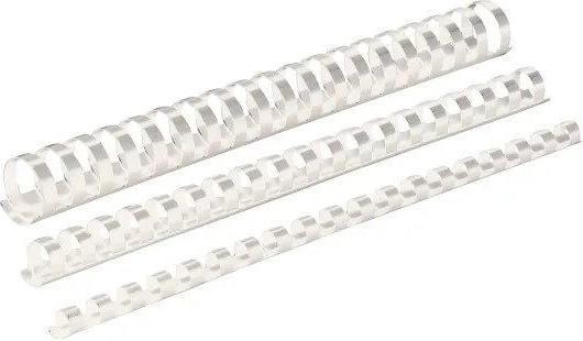Immagine prodotto Office Products Dorso di rilegatura, A4, 19 mm (165 fogli), 100 pezzi, bianco