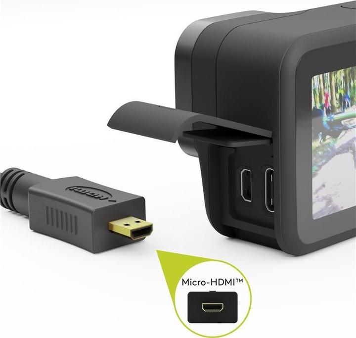 Produktbild Goobay High-Speed-HDMI-Kabel mit Ethernet Micro, 4K @ 60 Hz (3 m, HDMI)