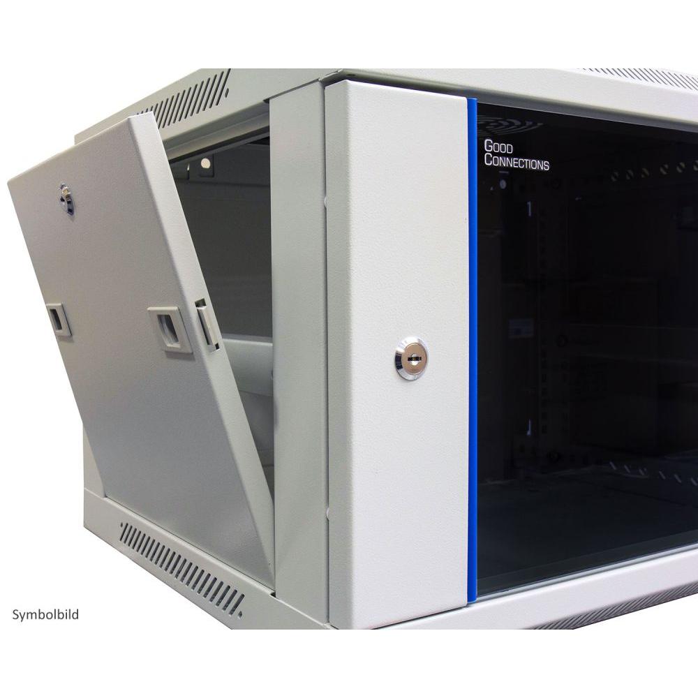 Thumbnail - Alcasa GC-R0001 Rack 4U Wandmontiertes Regal (4 HE, 19 Zoll Rack), Serverschrank, Grau