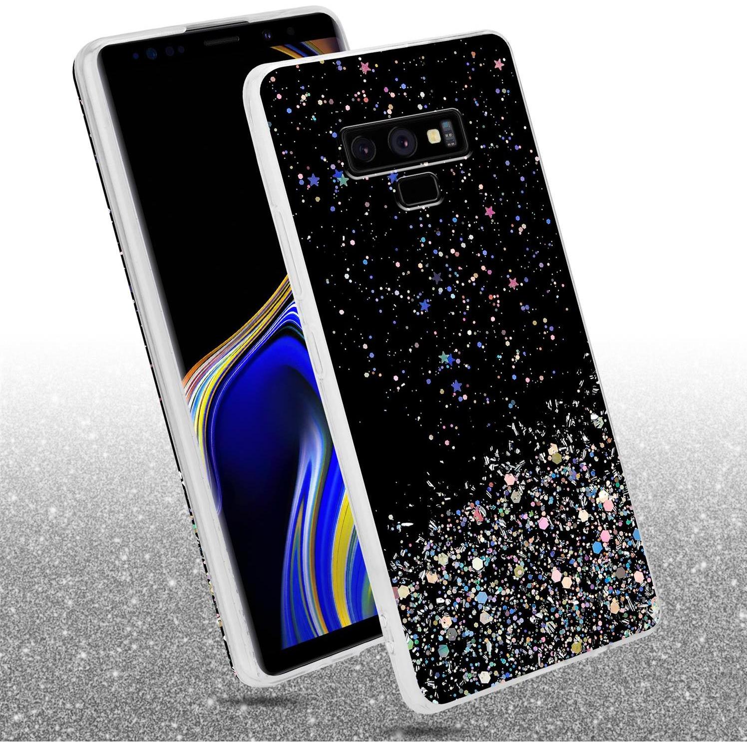 Thumbnail - Cadorabo TPU Cover funkelnder Glitter (Samsung Galaxy Note 9), Smartphone Hülle, Schwarz