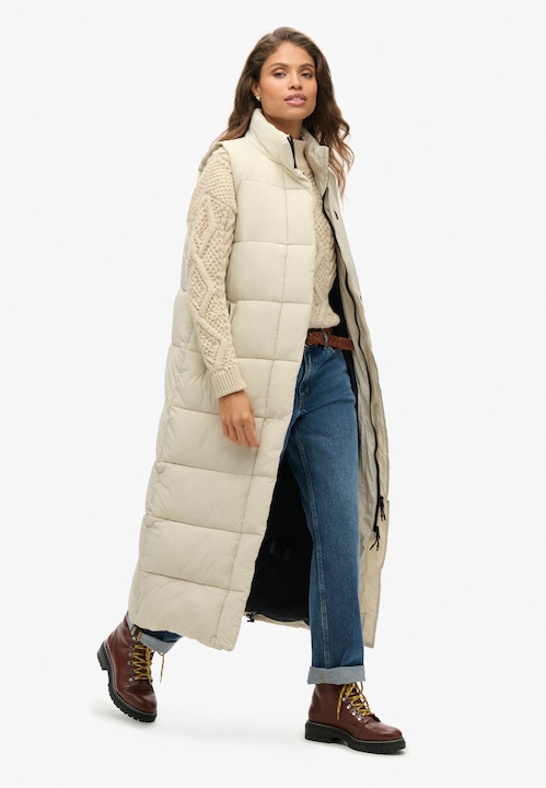 Produktbild Superdry lange ärellose daunenjacke ripstop (M)