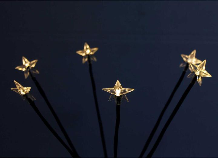 Produktbild Mojawo 12er Set LED-Gartenleuchtstäbe Weihnachtsbeleuchtung mit 72 Sternen