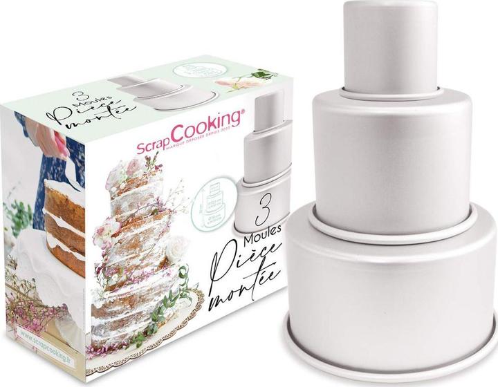 Produktbild ScrapCooking Backform für Hochzeitstorte (3stk) (18 cm)