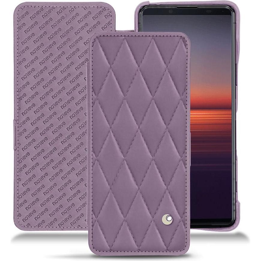 Thumbnail - Noreve Lederschutzhülle horizontal (Sony Xperia 5 II), Smartphone Hülle, Violett