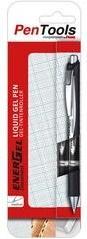 Produktbild Pentel Liquid Gel-Tintenroller EnerGel Document, 2er Etui (Schwarz/Silber, 2x)