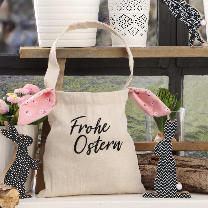 Image du produit Papierdrachen Sacs de Pâques en tissu - Grand avec oreilles et anse - Set 3 (3x)