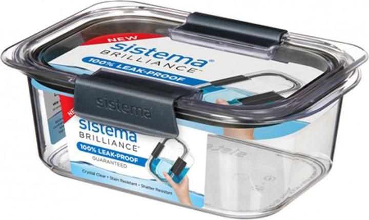 Produktbild Sistema Brilliance, Box, Rectangular, 0.92 L, Black, Transparent, New Zealand, 200 mm (0.92 l)